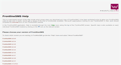 Desktop Screenshot of help.frontlinesms.com